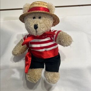 Starbucks Plush Bear in Red and White Outfit